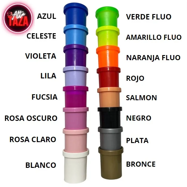 ROSA OSCURO ALTA TAZA interior de taza para impresión 3d con borde polimero AT