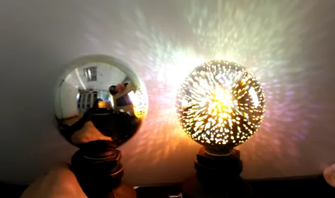 Lámpara LED G95 4 W - 3D fireworks ETHEOS LAM04STSC