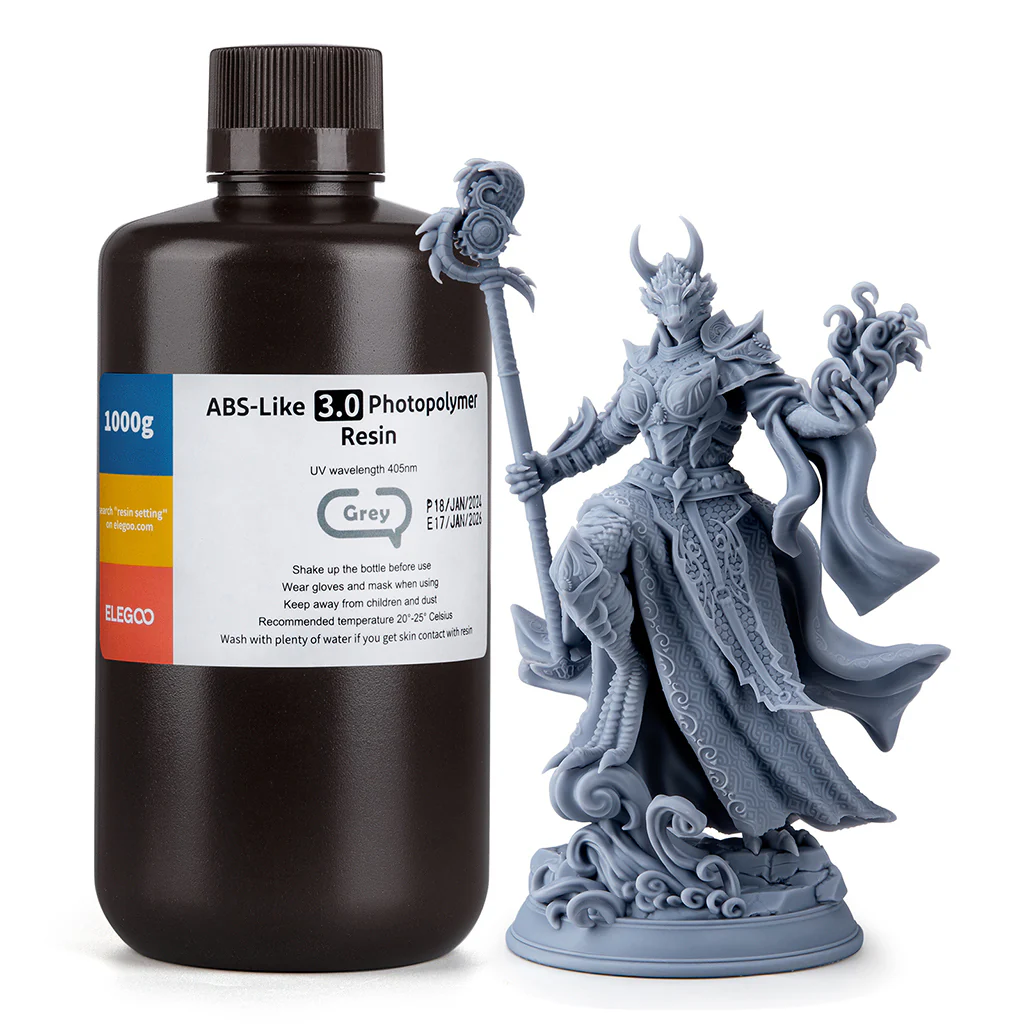 GRIS ABS V3.0 RESINA ELEGOO 1 kg 50.103.0143