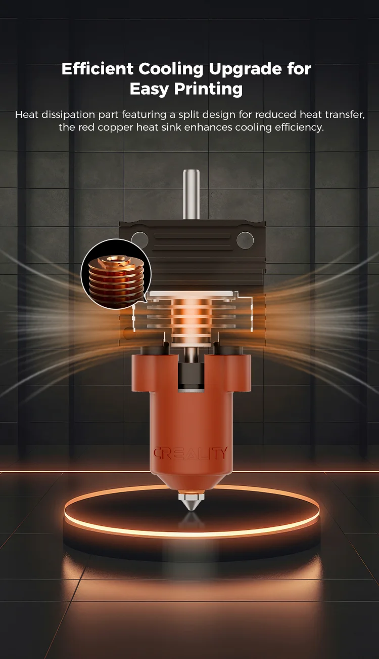 HOTEND K1 MEJORA Kit Bloque De Calentamiento De Cerámica Creality Serie K1 4001030128 c1