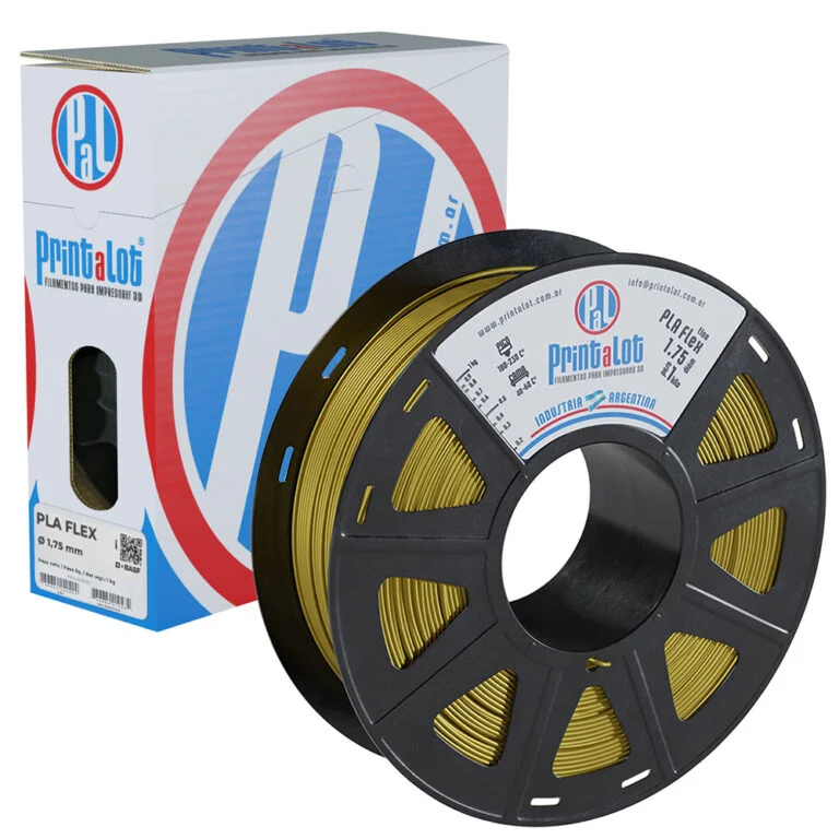 FLEXIBLE ORO PLAFLEX PrintaLot x1KG Filamento 3D DIAMETRO 1,75mm 736684243296