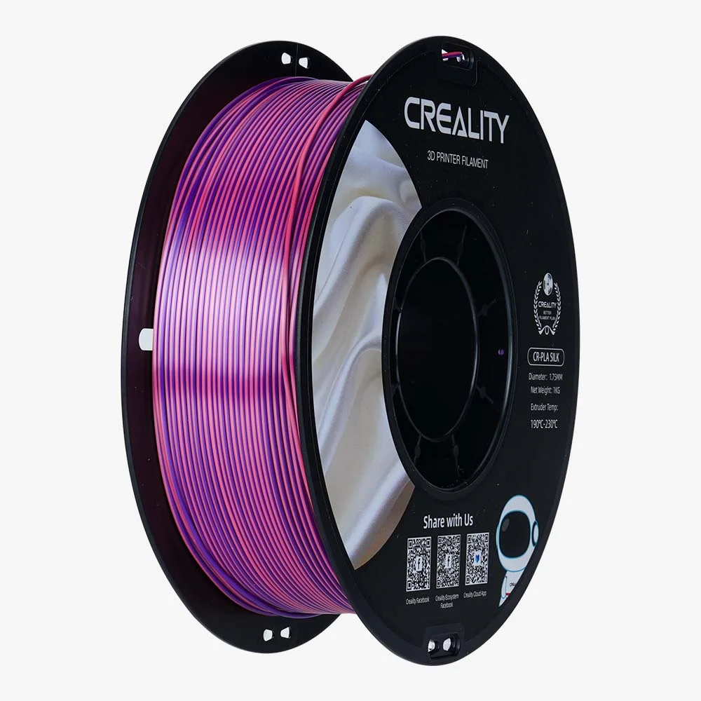 ROSA PURPURA CR-Silk Pink-purple 1.75 1KG CREALITY Filamento 3D 1.75 1KG 3301120013