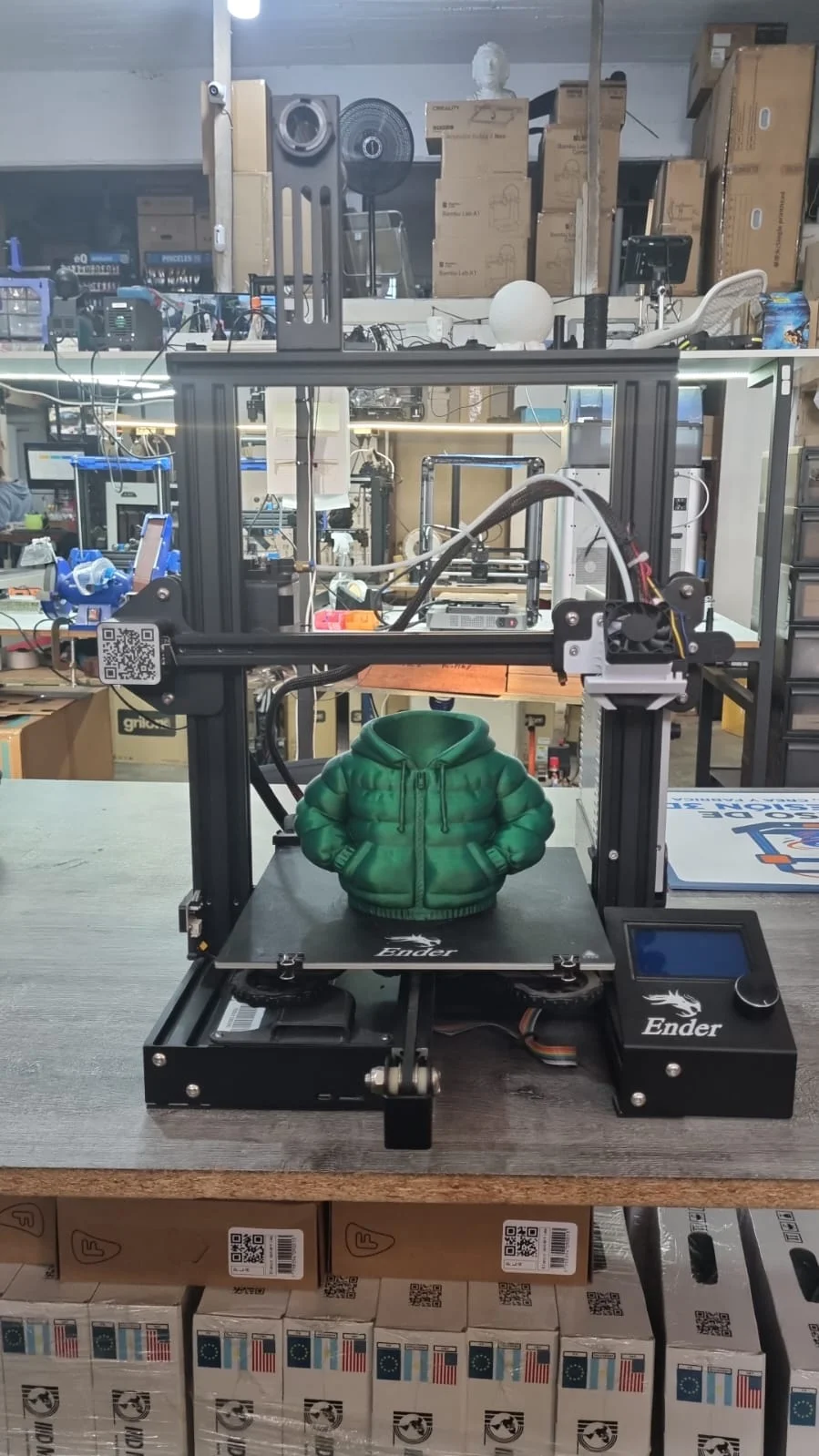 USADA Ender 3 NEO 220X220X250mm - DETALLE EN LA CAMA - MEJORA DE REFRIGERACION EN EL CABEZAL - Impresora 3D FDM Creality 30 DIAS DE GARANTIA SE RETIRA EN SUC MORON