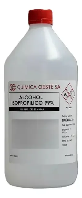 1 LITRO ALCOHOL ISOPROPILICO 99.9%  PARA LIMPIAR RESINA