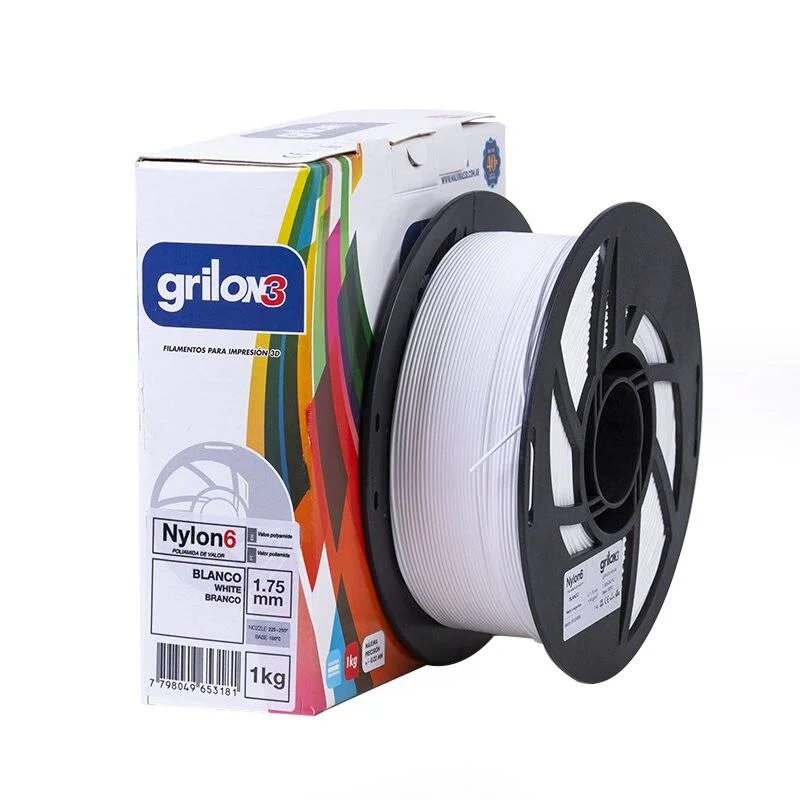 BLANCO NYLON6 GRILON FILAMENTO 3D 1.75MM 1KG M01IBL175CJ