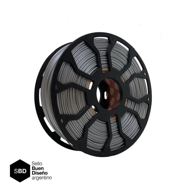 Plateado CON CARRETEL Filamento Hellbot ECOFILA PLA 1,75mm 1kg ECOFILA 3642