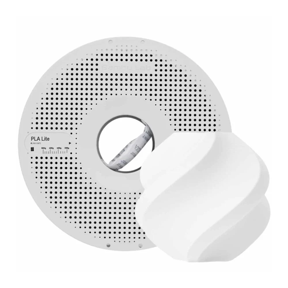 BLANCO PLA Bambu Lab Lite CON CARRETEL Filamento 1kg 1.75mm WHITE 40837