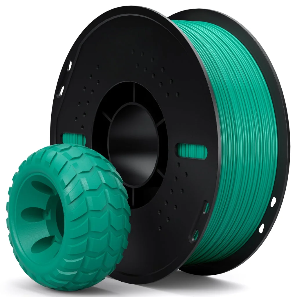 FLEXIBLE VERDE FILAMENTO ELEGOO TPU 95A 1KG 1.75mm (BOBINA PLASTICA) 50.203.0572