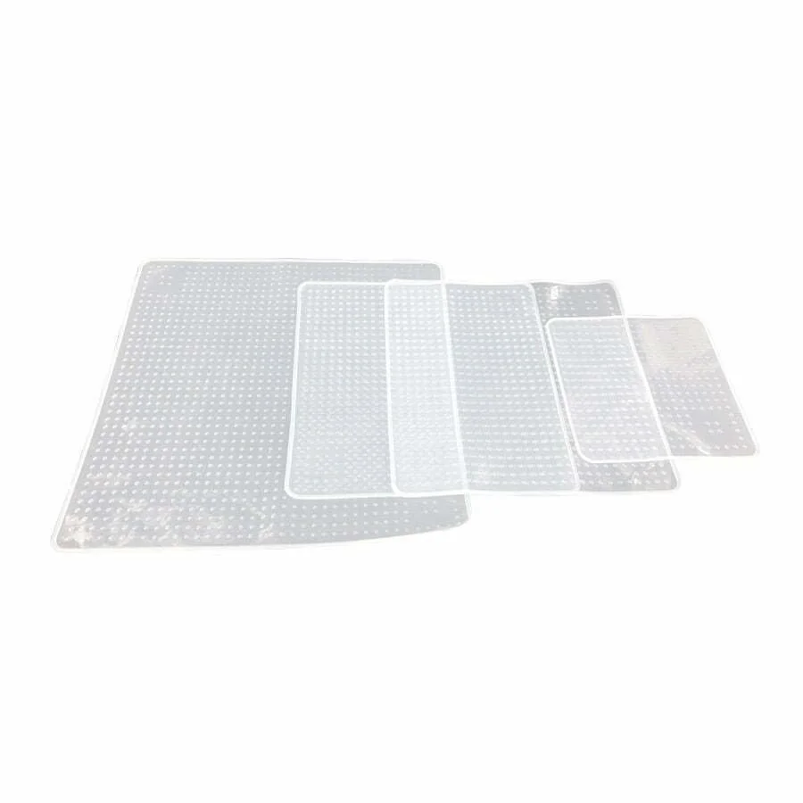 Set de 4 tapas de silicona planas