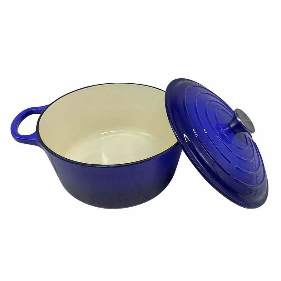 Olla de hierro esmaltado rojo 26 cm VONNE azul degradado CCN056