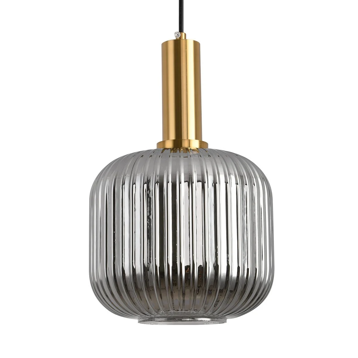 Luminaria Lampara aplique colgante oval 21 cm smoke