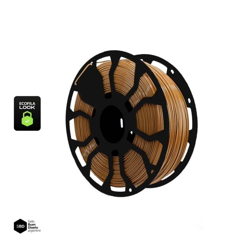 Marrón Capibara SIN CARRETEL Filamento Hellbot PLA HELLBOT ECOFILA Filamento 3D 1,75mm x 1KG 4452