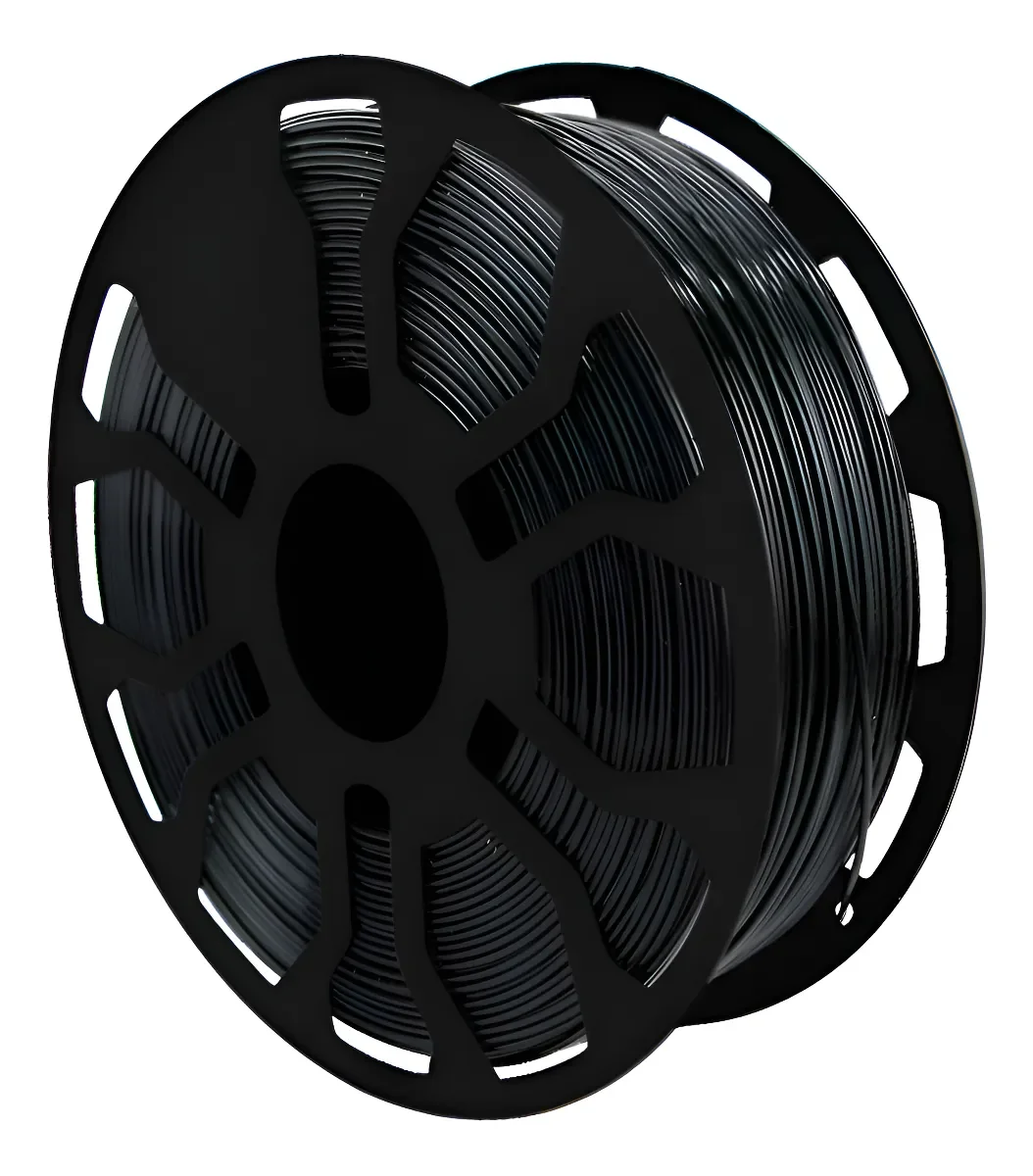 NEGRO CON CARRETEL PETG HELLBOT Filamento 3D 1,75mm x 1KG ECOFILA 3630