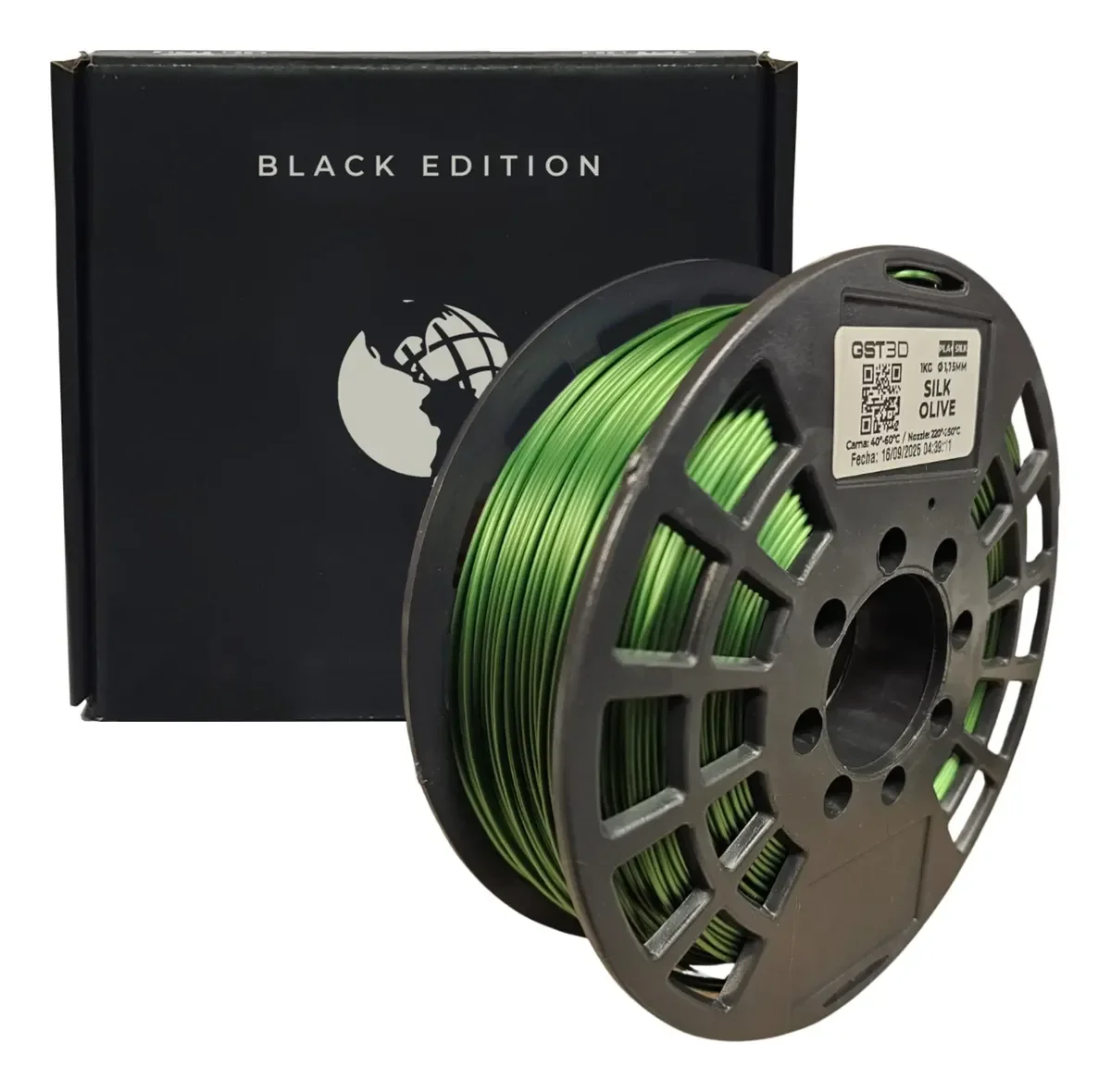 SILK VERDE OLIVA Olive GST CON CAJA PLA Filamento 3D 1.75 1KG