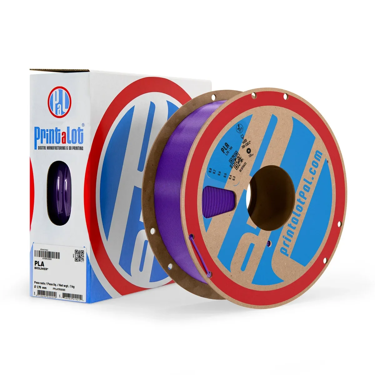 VIOLETA PLA PrintaLot x1KG Filamento 3D DIAMETRO 1,75mm