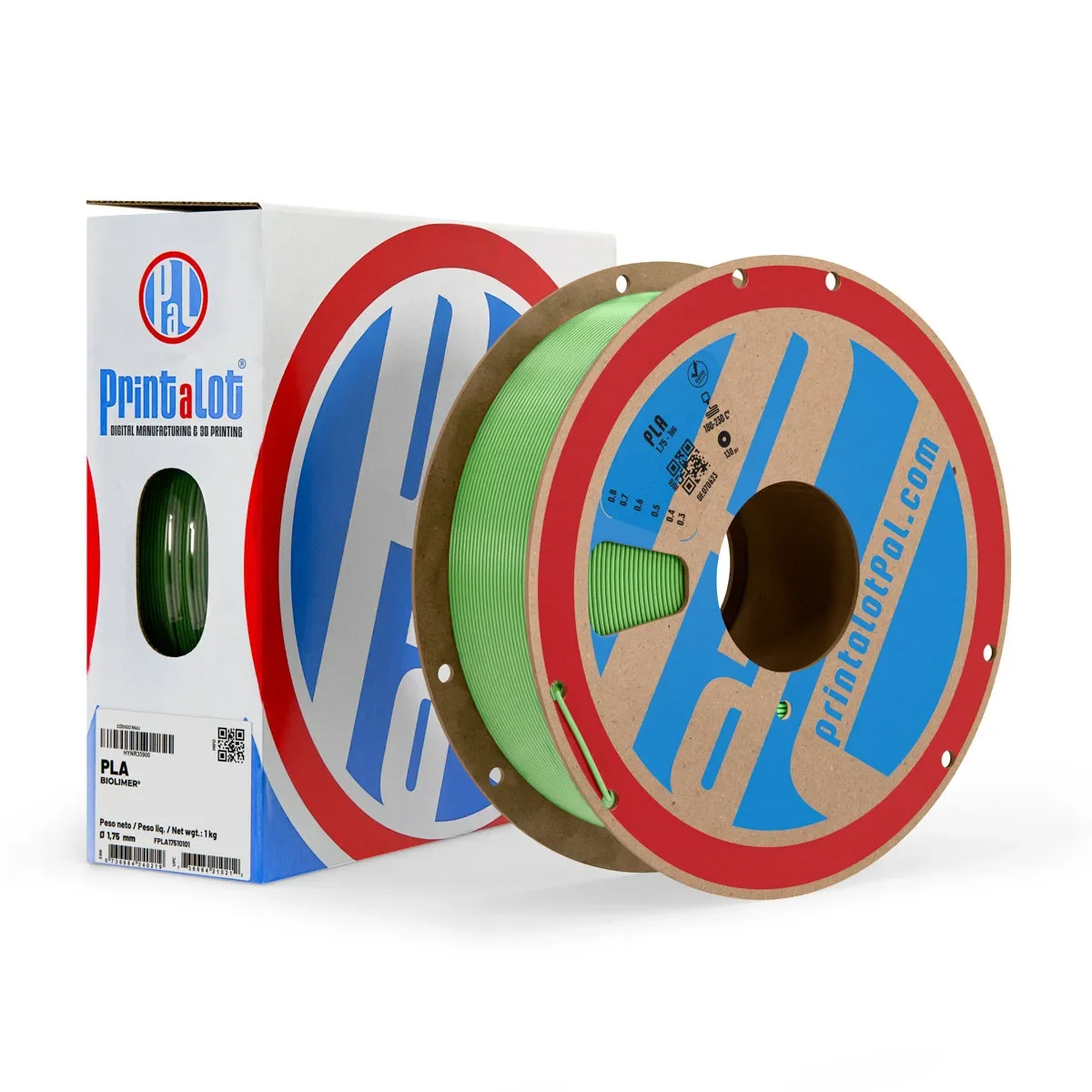 VERDE MANZANA PLA PrintaLot x1KG Filamento 3D DIAMETRO 1,75mm