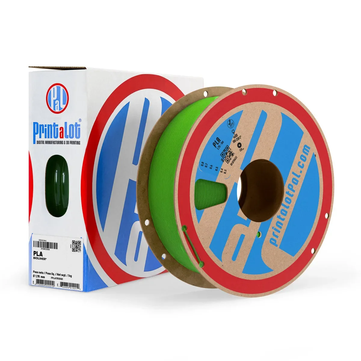 VERDE NINJA PLA PrintaLot x1KG Filamento 3D DIAMETRO 1,75mm