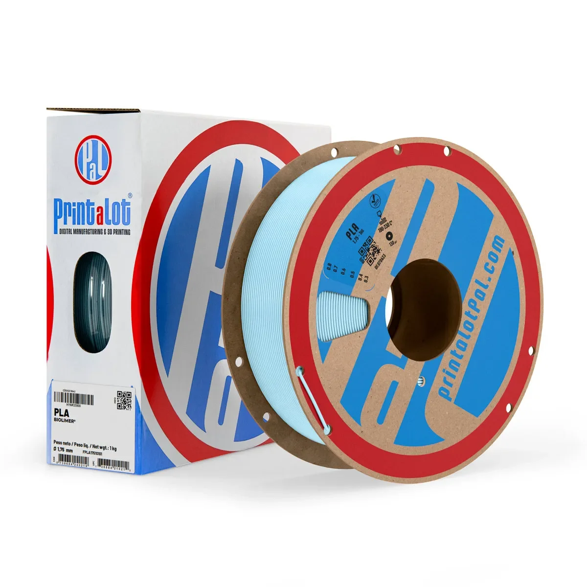 CELESTE PLA PrintaLot x1KG Filamento 3D DIAMETRO 1,75mm