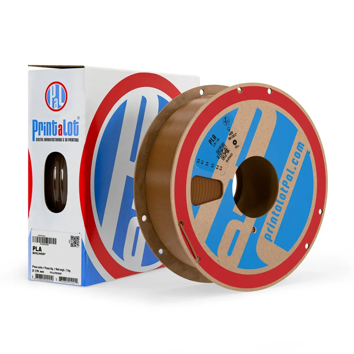 CHOCOLATE PLA PrintaLot x1KG Filamento 3D DIAMETRO 1,75mm