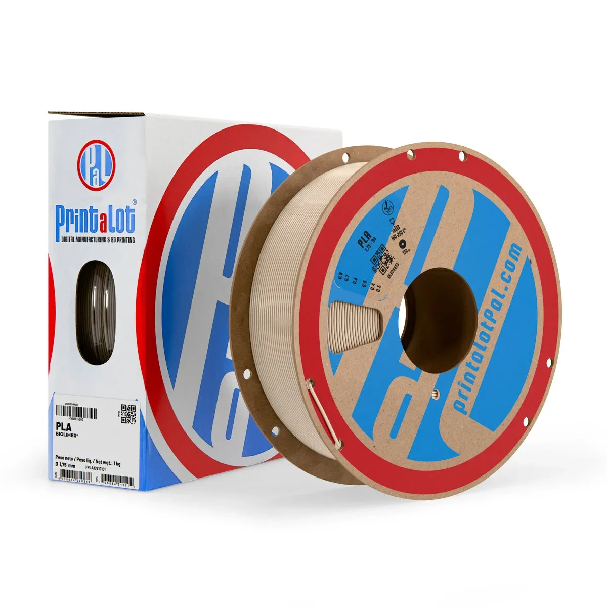 TAN PLA PrintaLot x1KG Filamento 3D DIAMETRO 1,75mm