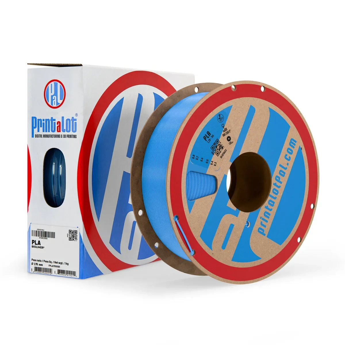 AZUL PAL PLA PrintaLot x1KG Filamento 3D DIAMETRO 1,75mm