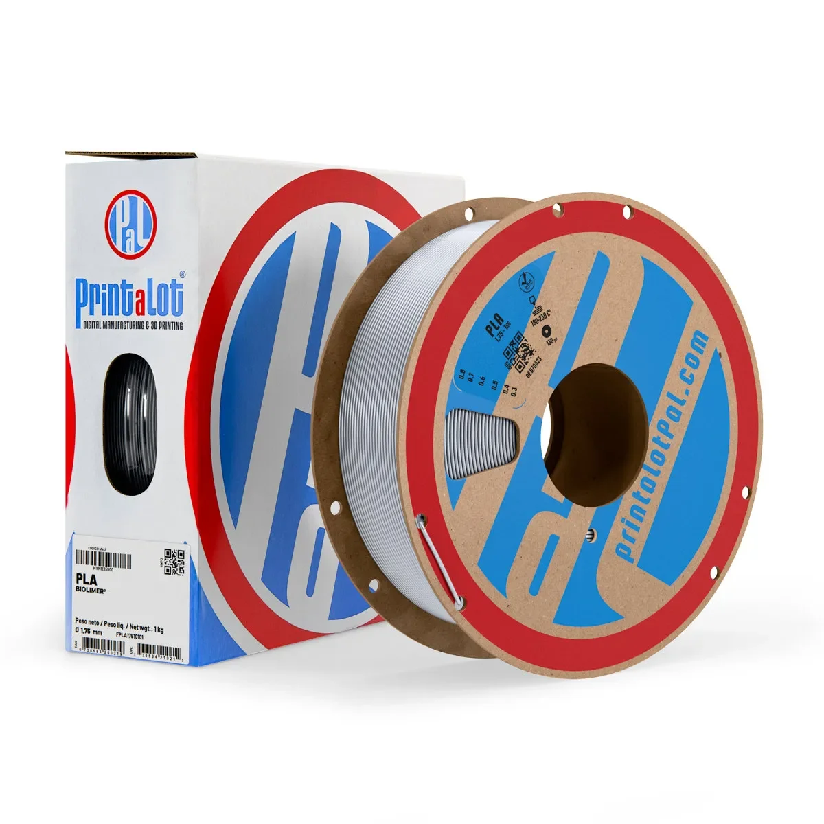 PLATA METALIZADO PLA PrintaLot x1KG Filamento 3D DIAMETRO 1,75mm