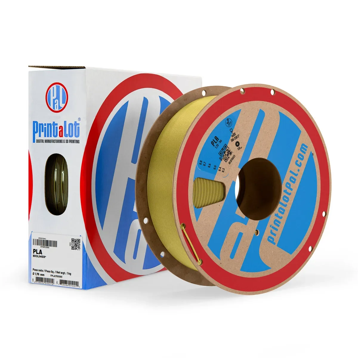 ORO METALIZADO PLA PrintaLot x1KG Filamento 3D DIAMETRO 1,75mm
