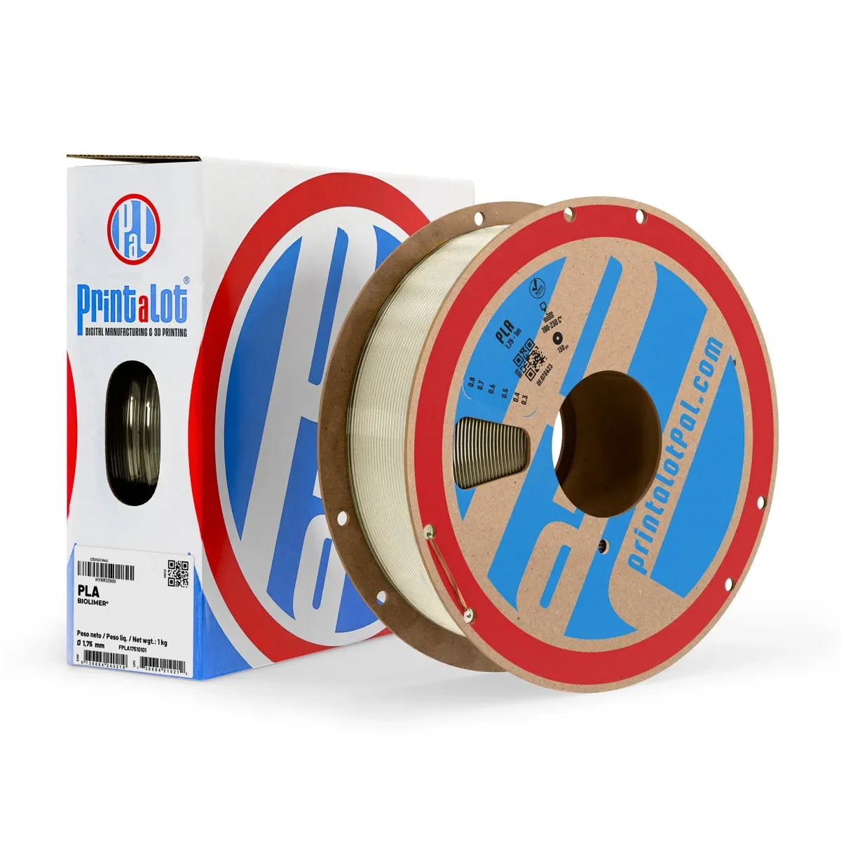 NATURAL TRANSLUCIDO PLA PrintaLot x1KG Filamento 3D DIAMETRO 1,75mm