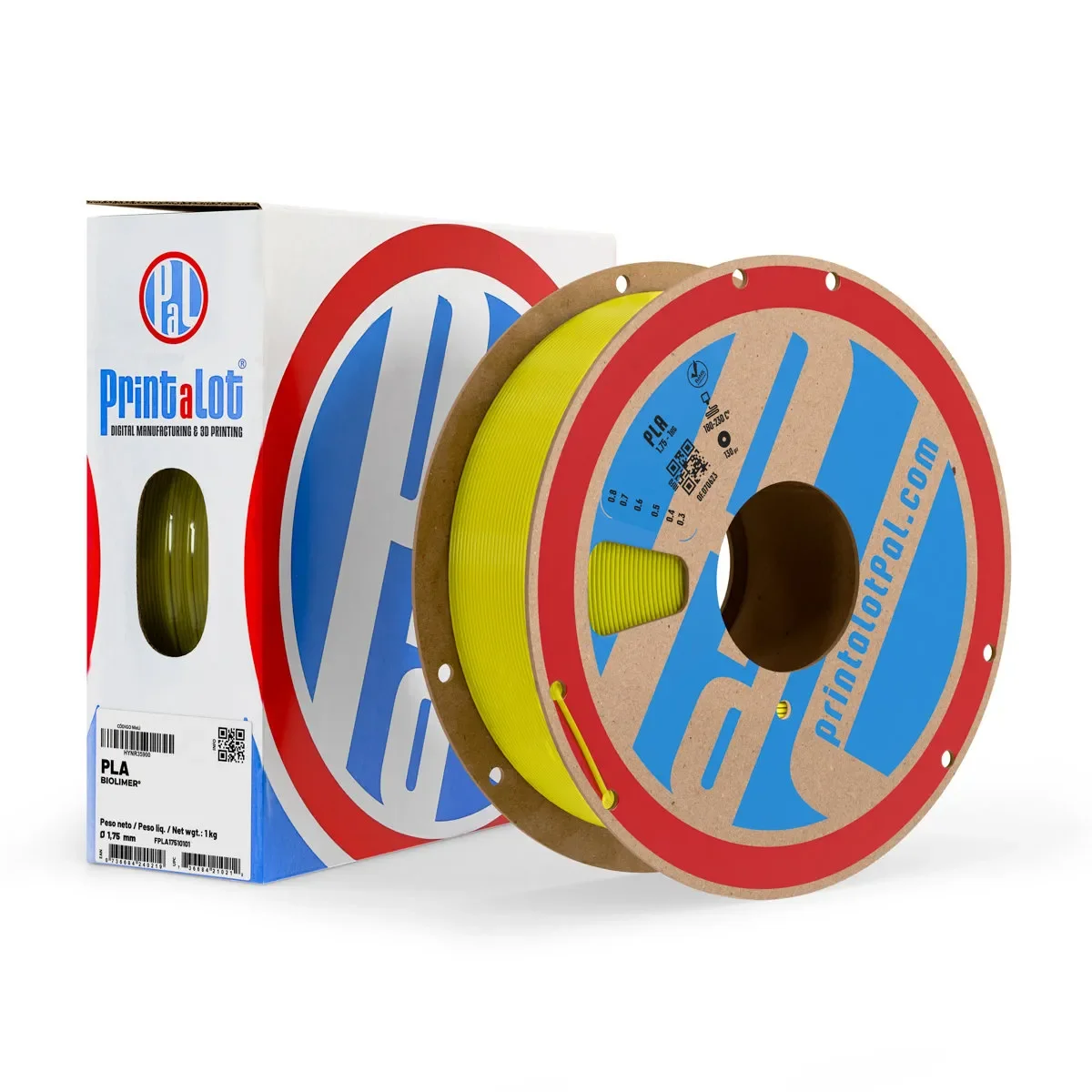 AMARILLO TRANSLUCIDO PLA PrintaLot x1KG Filamento 3D DIAMETRO 1,75mm