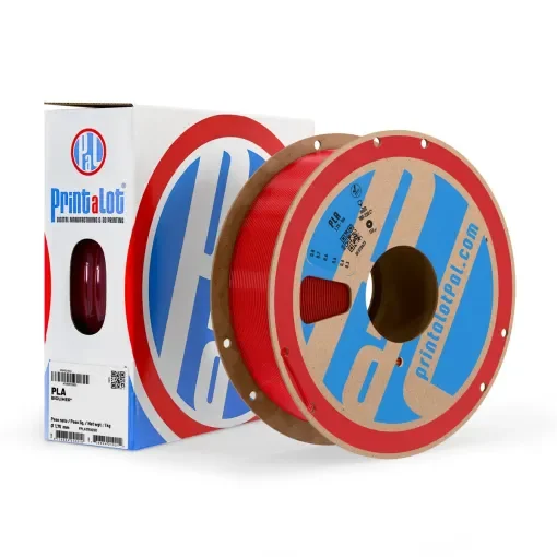 ROJO TRANSLUCIDO PLA PrintaLot x1KG Filamento 3D DIAMETRO 1,75mm