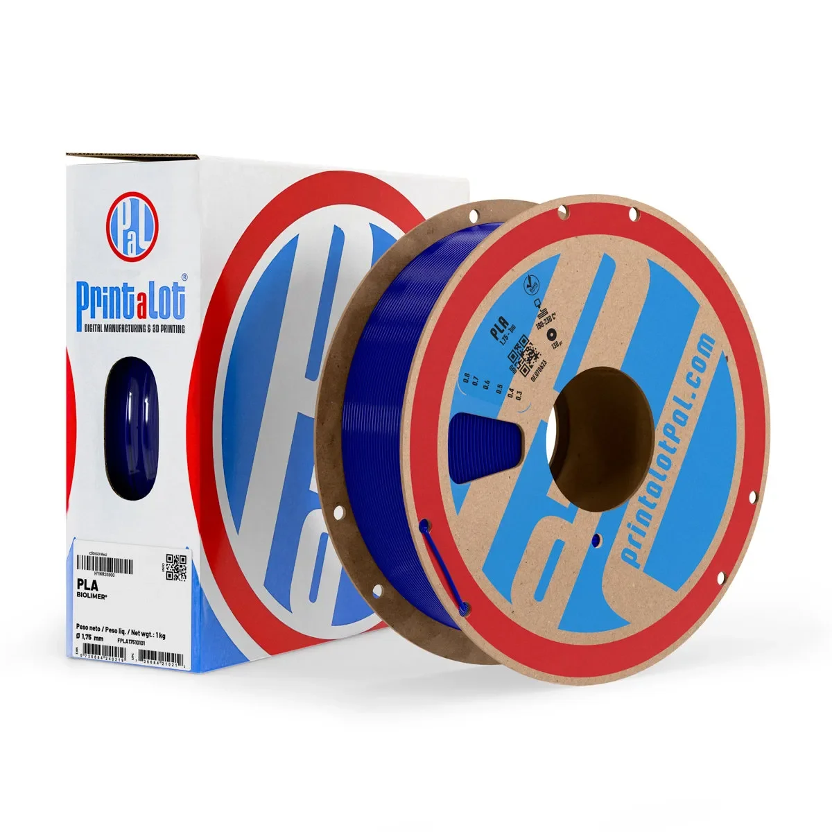 AZUL TRANSLUCIDO PLA PrintaLot x1KG Filamento 3D DIAMETRO 1,75mm