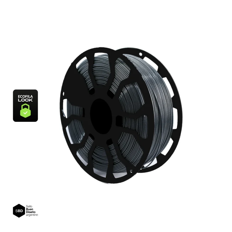 GRIS GRAFITO SIN CARRETEL Filamento Hellbot PLA HELLBOT Filamento 3D 1,75mm x 1KG ECOFILA 3662