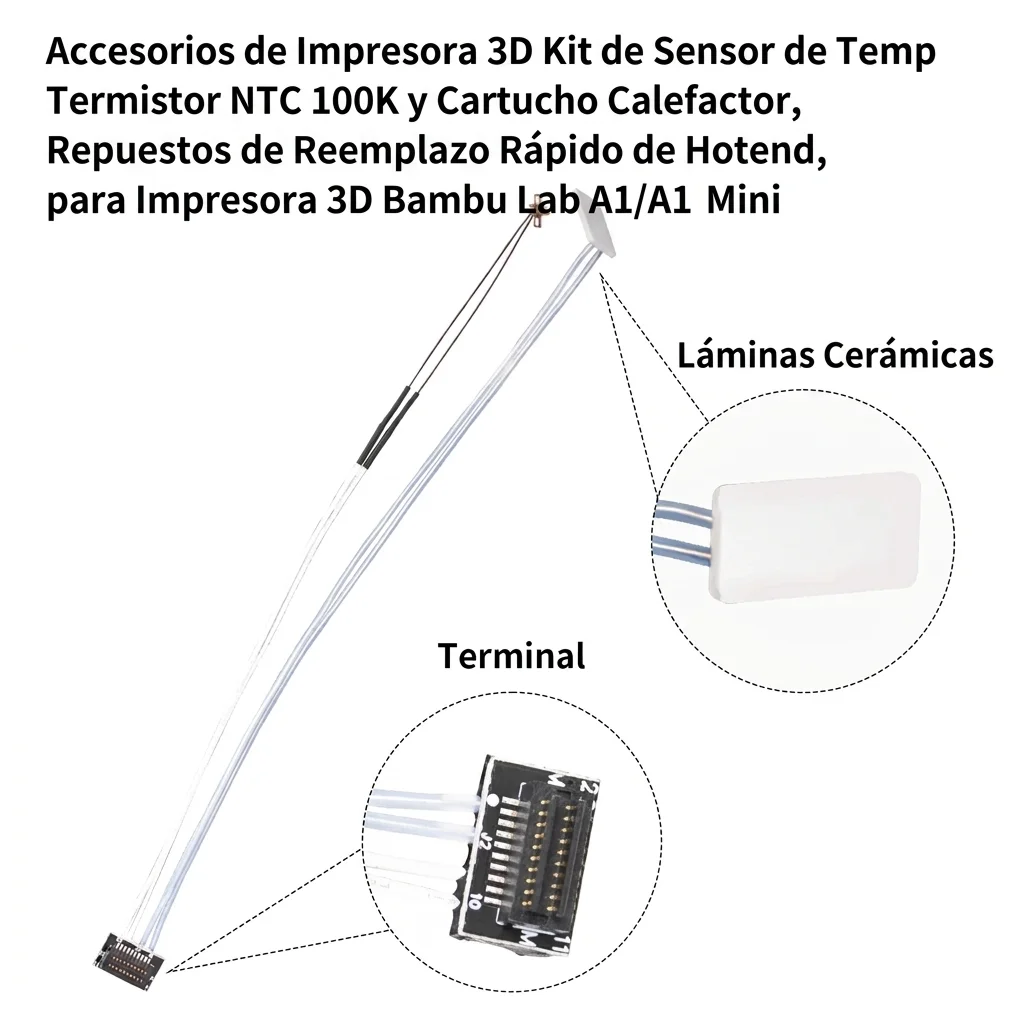 Termistor bambu lab A1/A1 MINI generico NTC-A1 C10