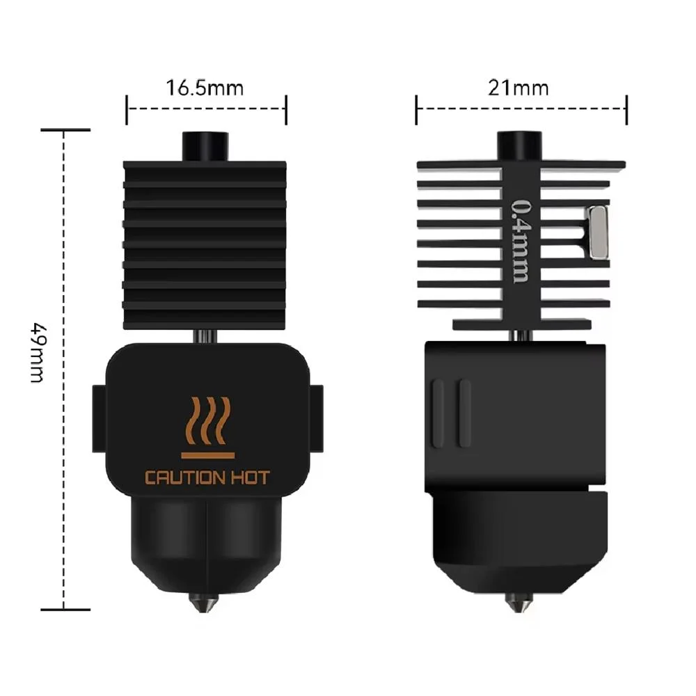0.8 A1 Hotend Bambu Lab  alta velocidad Acero Inoxidable pico Upgrade generico 32794