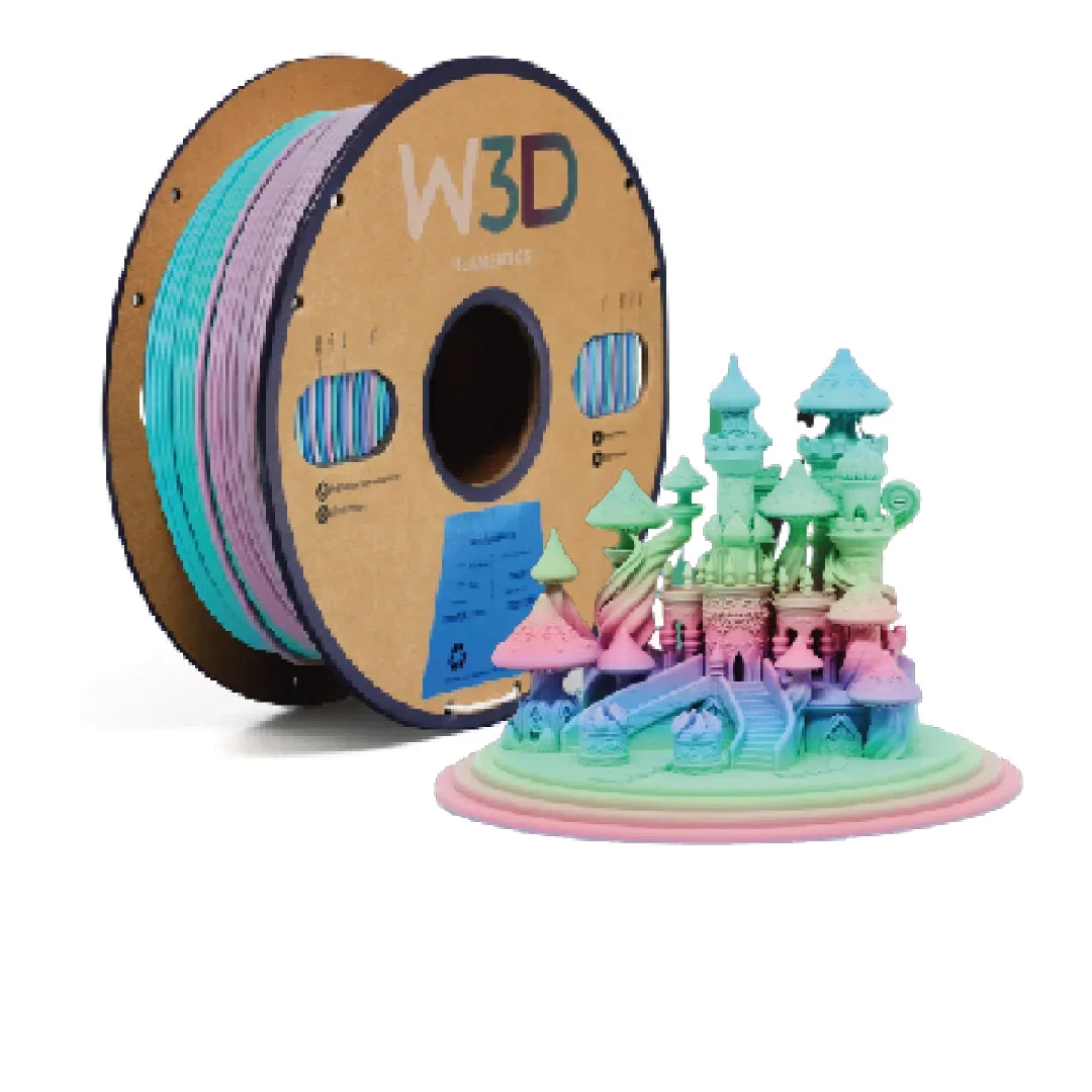 MATTE ARCOIRIS MACARON (Matte Macaron Rainbow) PLA W3D FILAMENTO 3D 1.75MM 1KG 0688765