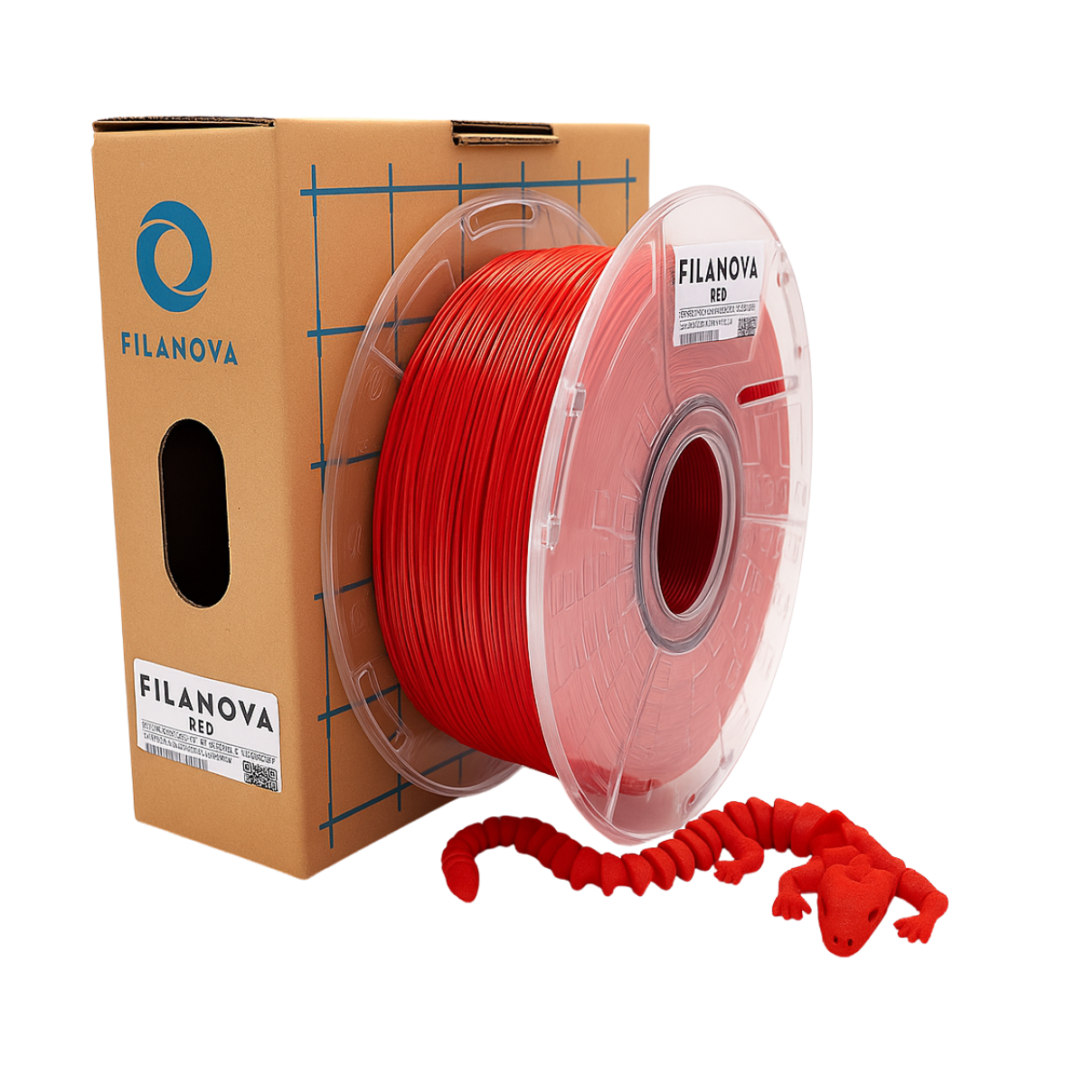 ROJO Red PLA Filanova x 1Kg Filamento 1.75