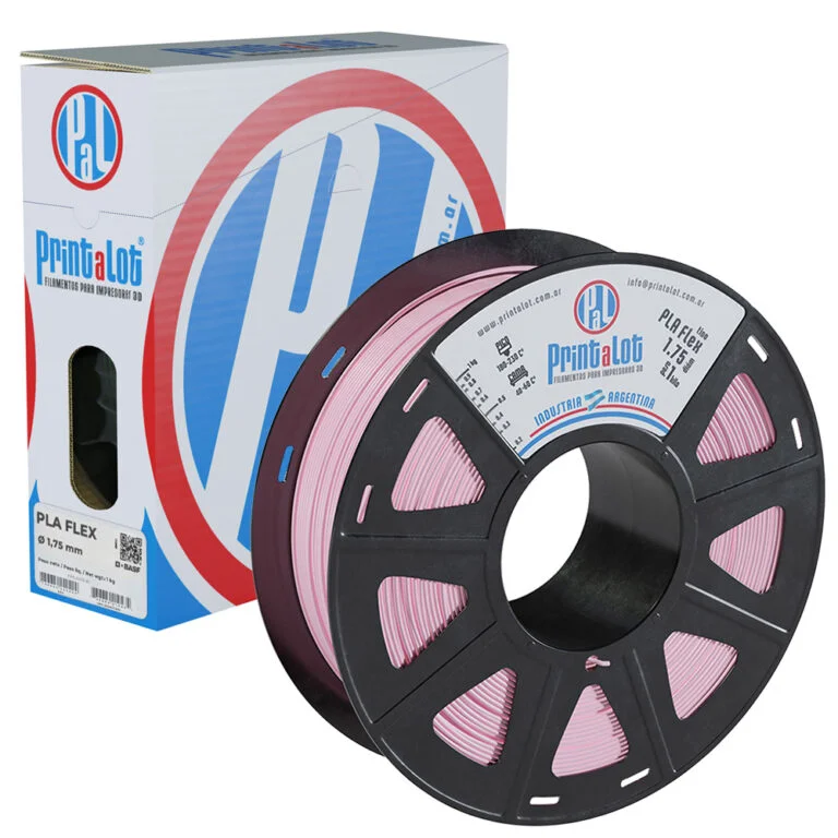 FLEXIBLE ROSA PLAFLEX PrintaLot x1KG Filamento 3D DIAMETRO 1,75mm
