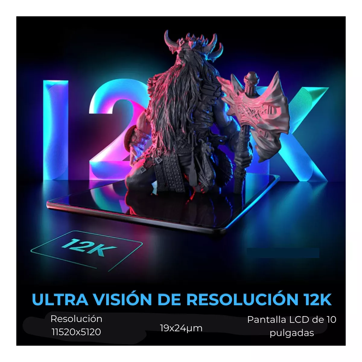Saturn 3 12k 218x122x250mm Lcd Impresora Resina Elegoo