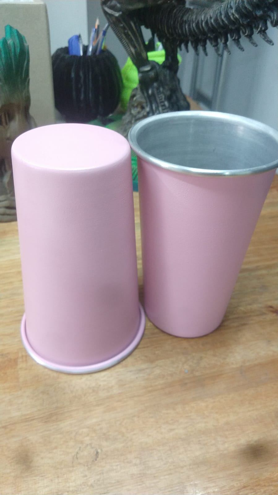 MOD2 Rosa 1l VASO ALUMINIO LASERABLE FERNETERO LISO Cant1(LAS MEDIDAS VARIAN)