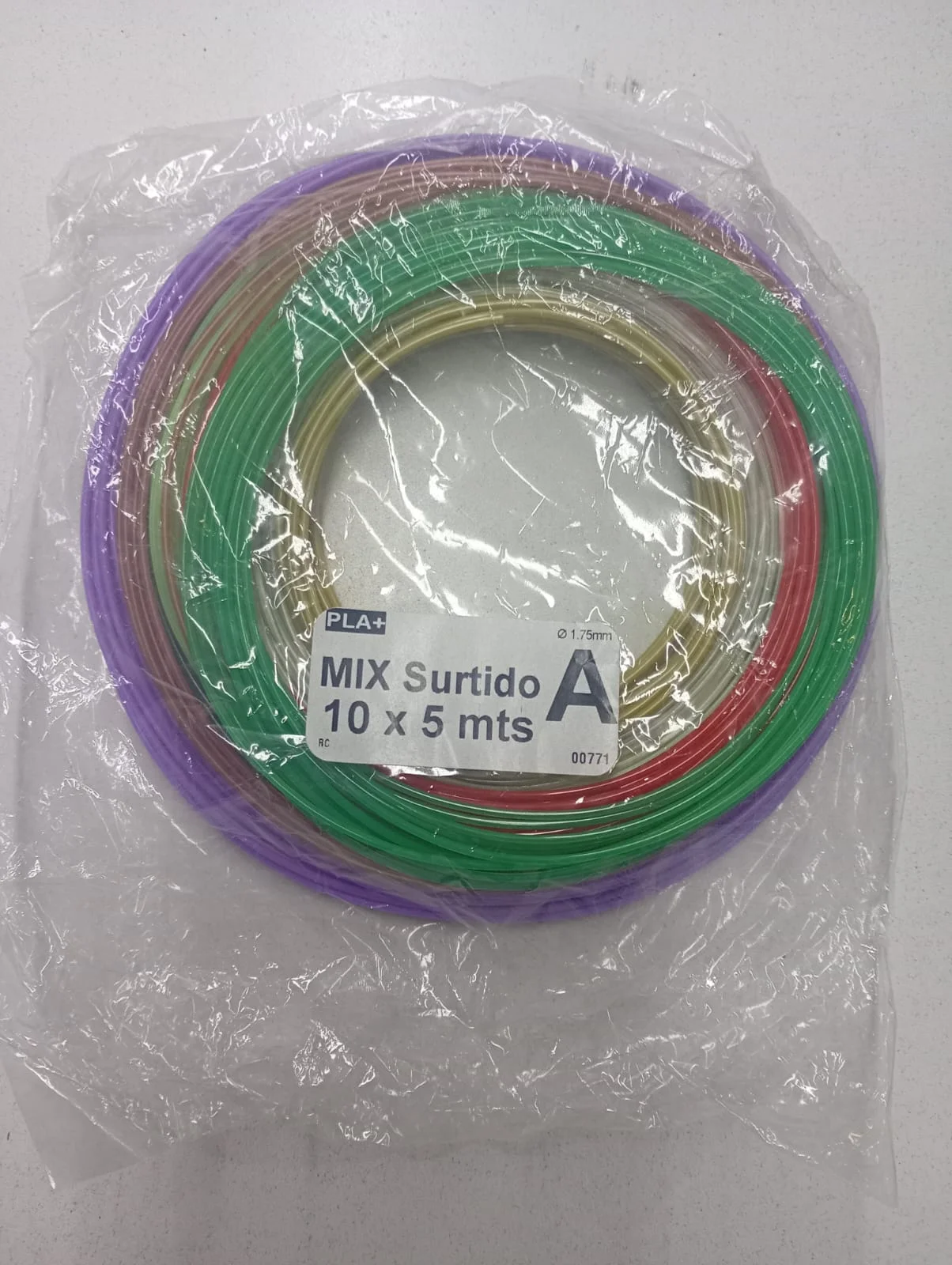 Filamento lapiz 3d PLA GST Surtido 10 colores (10x5)