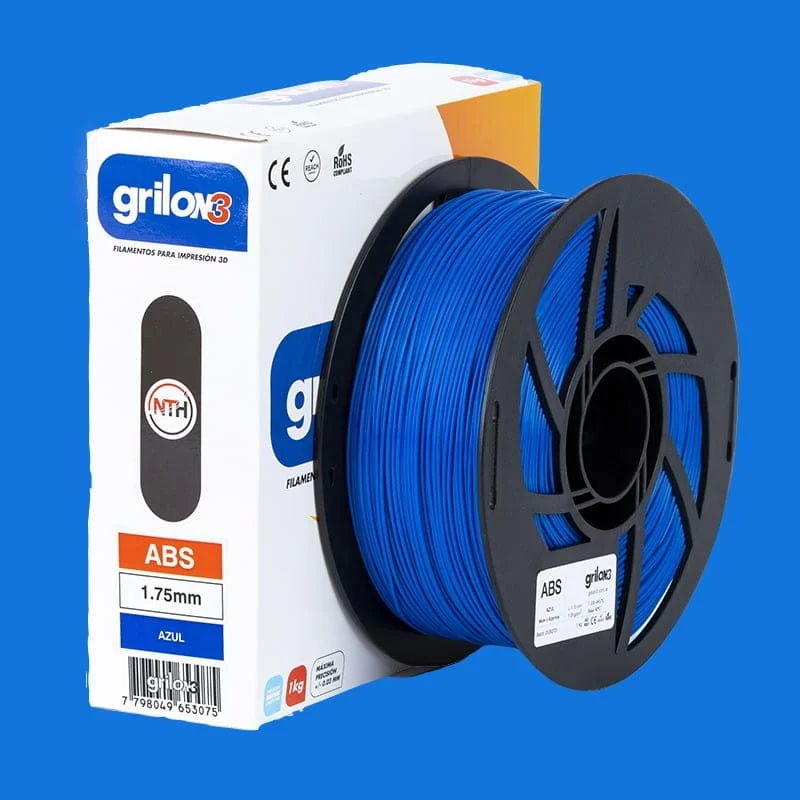 AZUL ABS GRILON FILAMENTO 3D 1.75MM 1KG M09IAZ175CJ