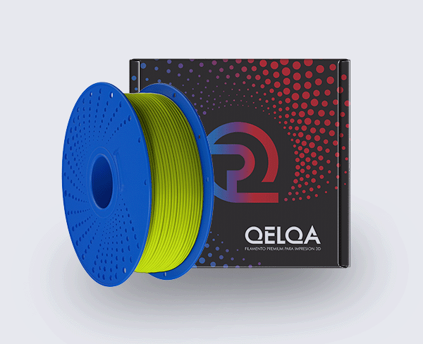 AMARILLO FLUORECENTE (Fluor Yellow) PLA QELQA FILAMENTO 3D 1.75MM 1KG