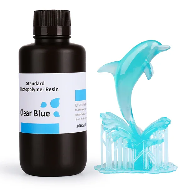 AZUL TRANSPARENTE RESINA ELEGOO ESTANDAR 1KG. 50.103.0016