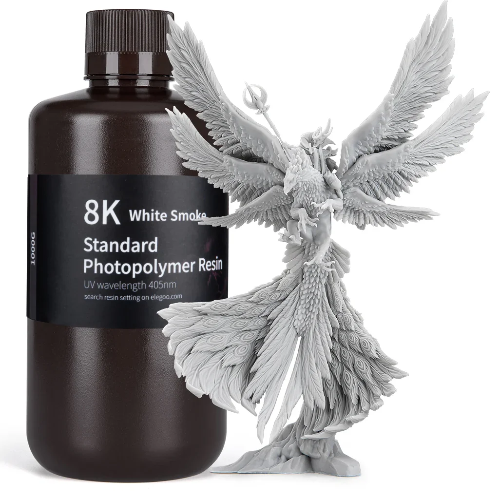 BLANCO AHUMADO ESTANDAR 8K RESINA ELEGOO 1kg 50.103.0131