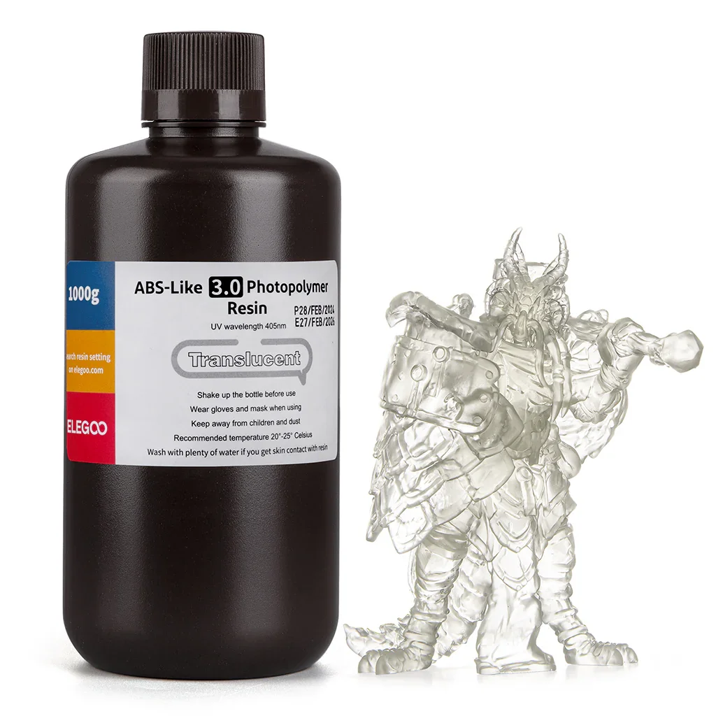 TRANSLUCIDO ABS V3.0 RESINA ELEGOO 1kg 50.103.0158