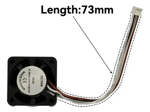 Ventilador Hotend Doble Rodamiento 2510 5v 0.2a Bambu Lab X1-1C-1E generico 32853 C16