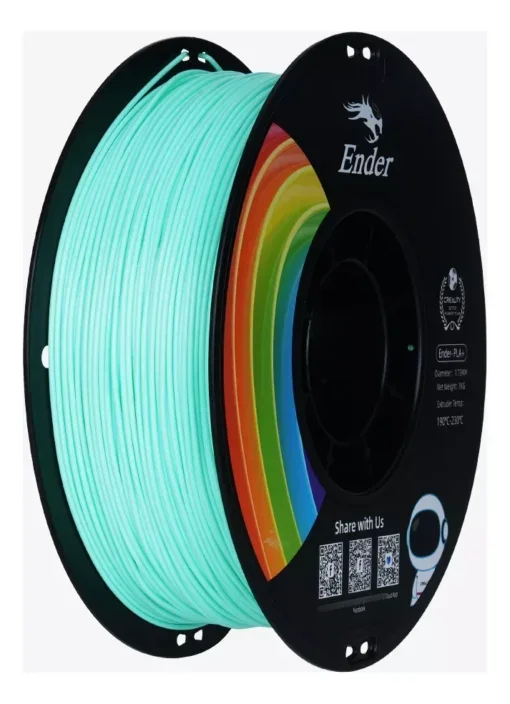 Verde jade PLA+ Filamento 1.75 Creality Ender de 1kg 40655
