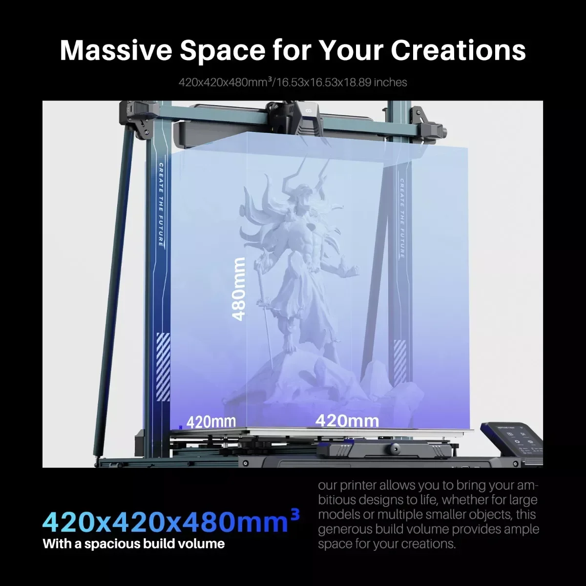 PREVENTA DICIEMBRE Neptune 4 max 420x420x480mm Klipper 500mms Impresora 3D FDM ELEGOO