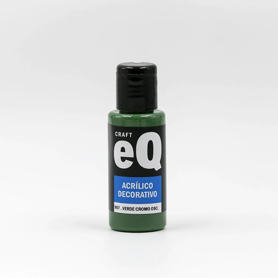 Verde Cromo Oscuro (907) Acrilico Decorativo x 50cc EQ