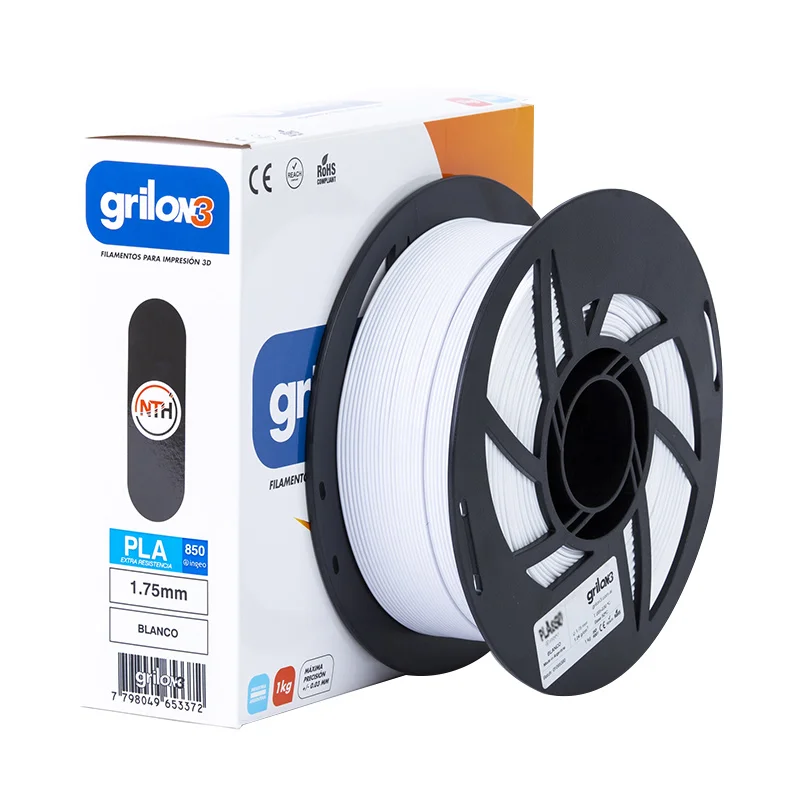 BLANCO PLA 870 GRILON FILAMENTO 3D 1.75MM 1KG